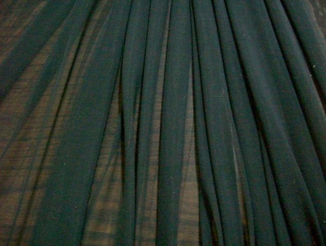 11.Black Plain Soft Stretch mesh